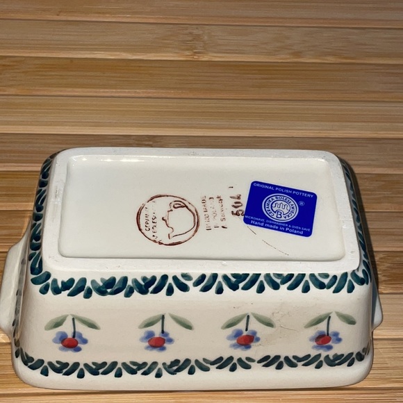Polish Pottery Mini Loaf Pan New - Picture 6 of 6